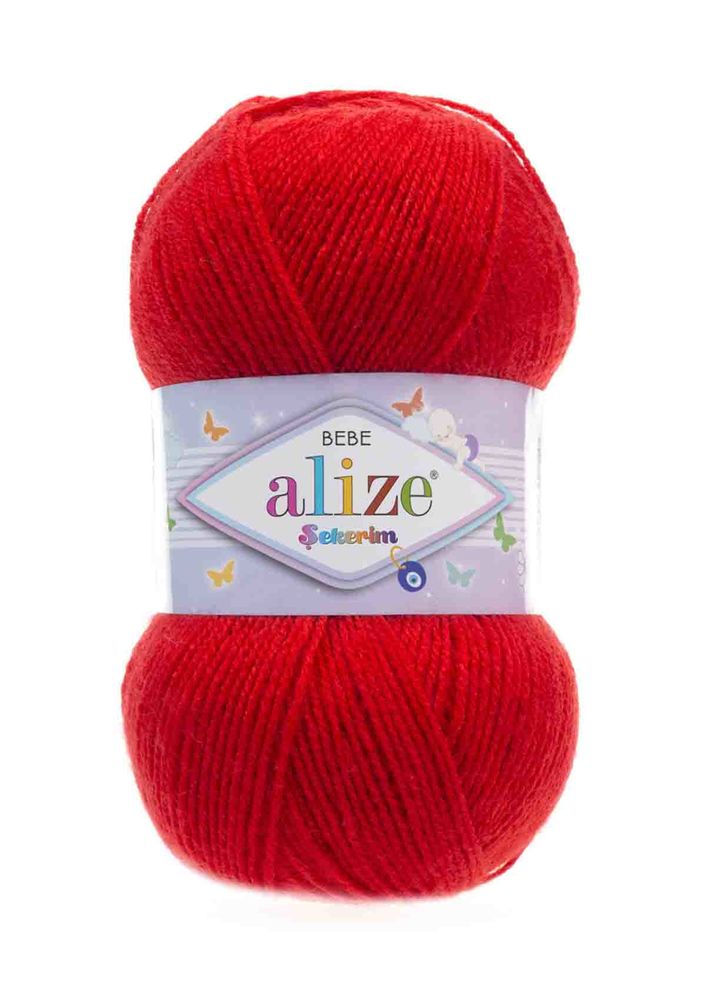 Alize Şekerim Bebe Yarn | red 056