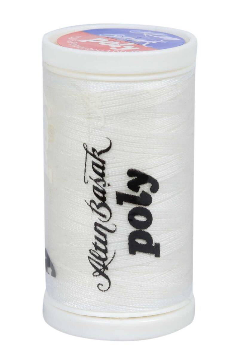 Altınbaşak Poly Polyester Dikiş İpi 100 Metre Beyaz