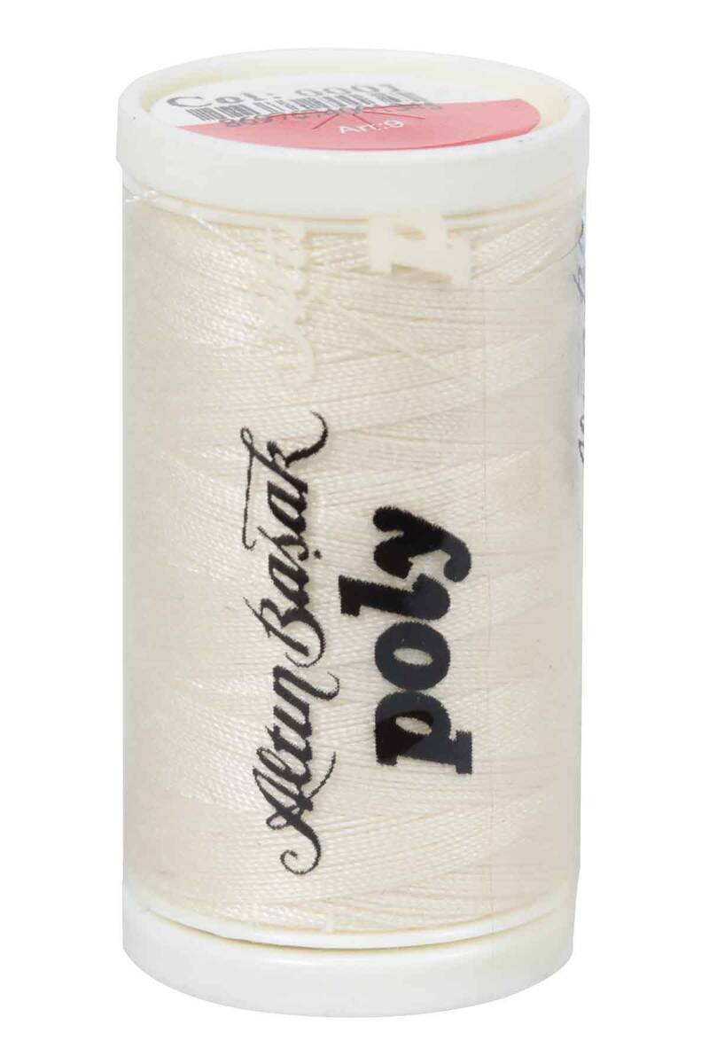 Altınbaşak Poly Polyester Dikiş İpi 100 Metre Ekru