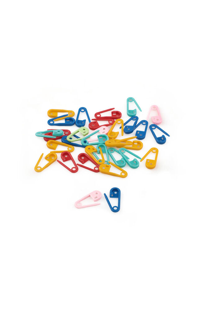 Plastik Çengelli İğne 25 Adet | Karışık