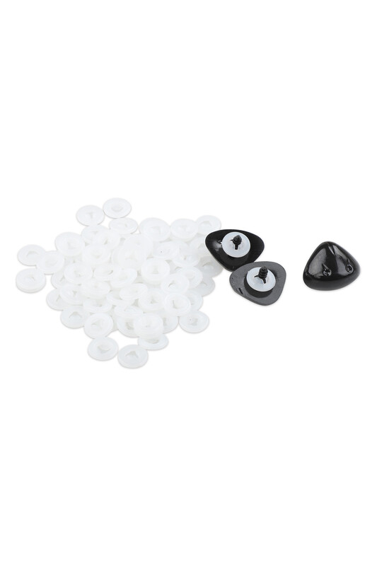 Amigurumi Safety Nose 30 mm 100 pcs /Black - Thumbnail
