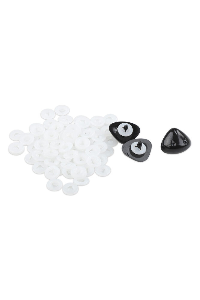Amigurumi Safety Nose 30 mm 100 pcs /Black