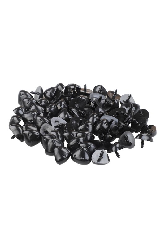 Amigurumi Safety Nose 30 mm 100 pcs /Black - Thumbnail