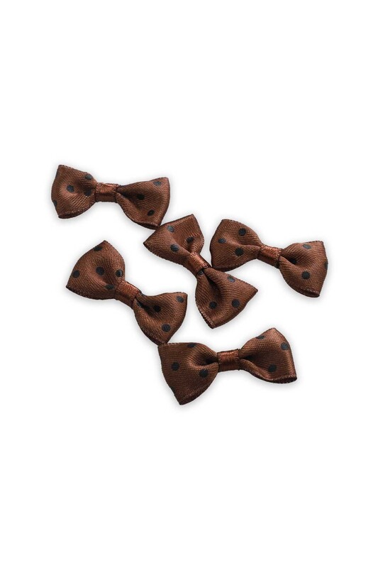 SİMİSSO - Amigurumi Fabric Bow 5 pcs | Brown