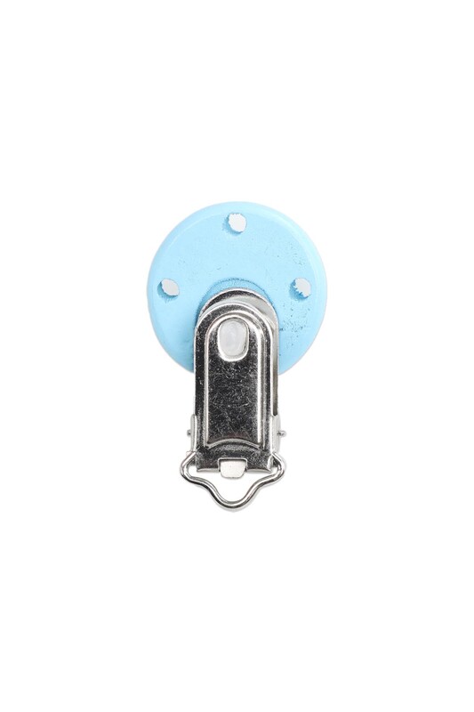 Wooden Pacifier Clip 3 Cm | Blue - Thumbnail