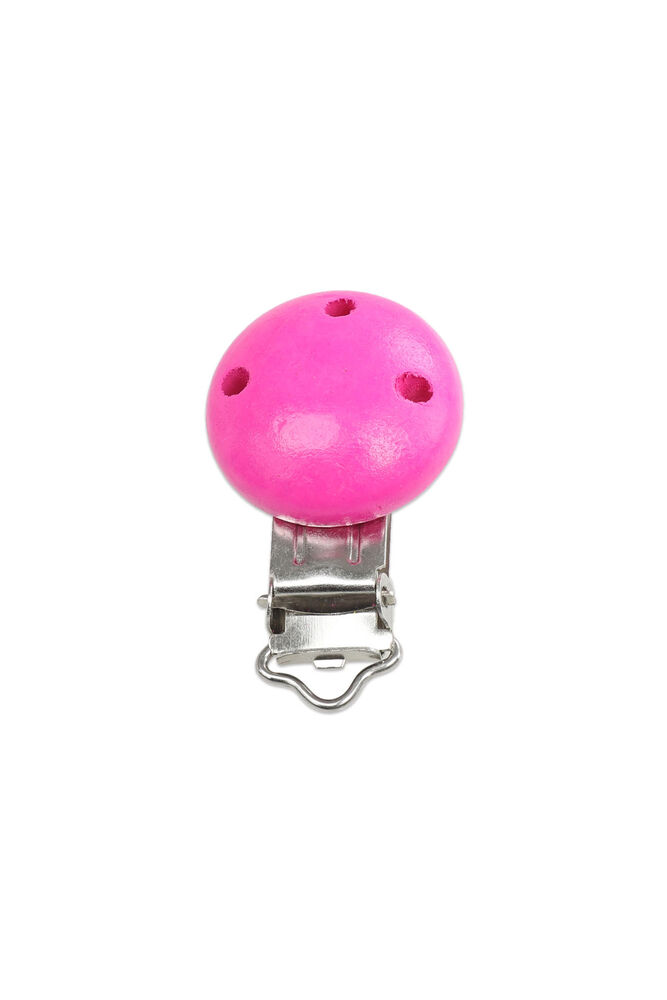 Wooden Pacifier Clip 3 Cm | Fuchsia