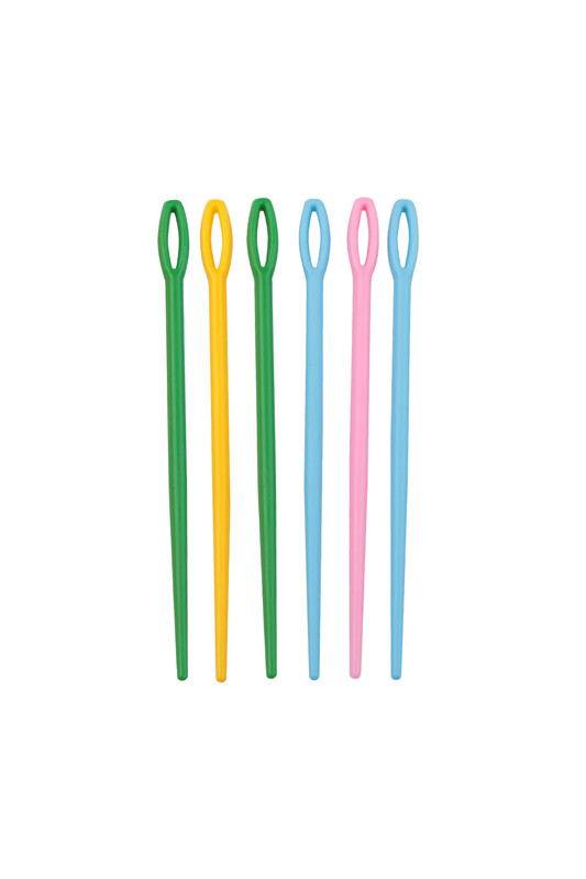 SİMİSSO - Plastic needles for wool and yarn 9cm. 6pcs