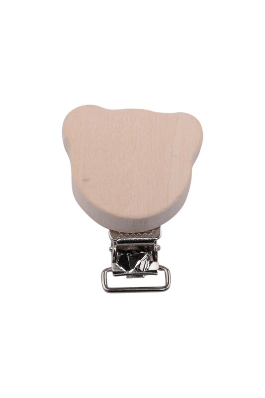 Bear Pacifier Clip 4 cm - Thumbnail
