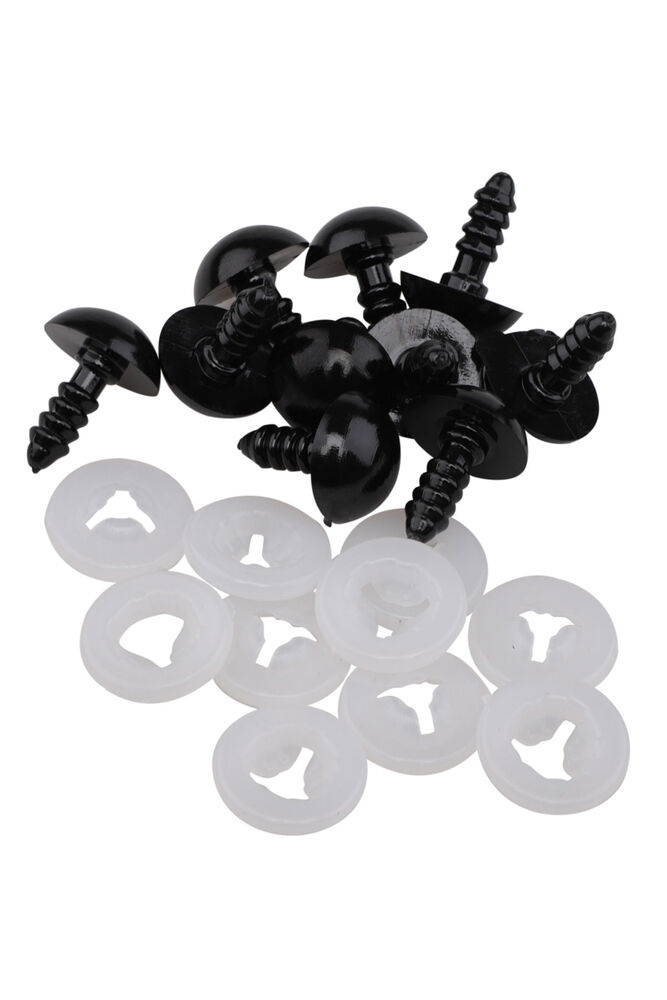 Amigurumi Safety Eyes 12 mm 5 pairs/Black