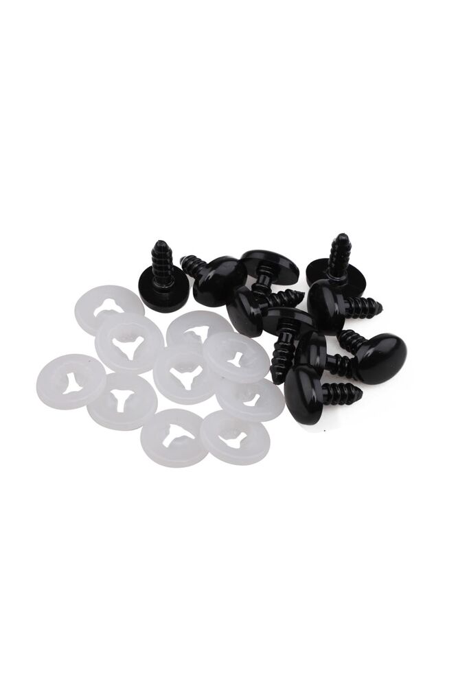 Amigurumi Safety Oval Eyes 10mm 5 pairs | Black