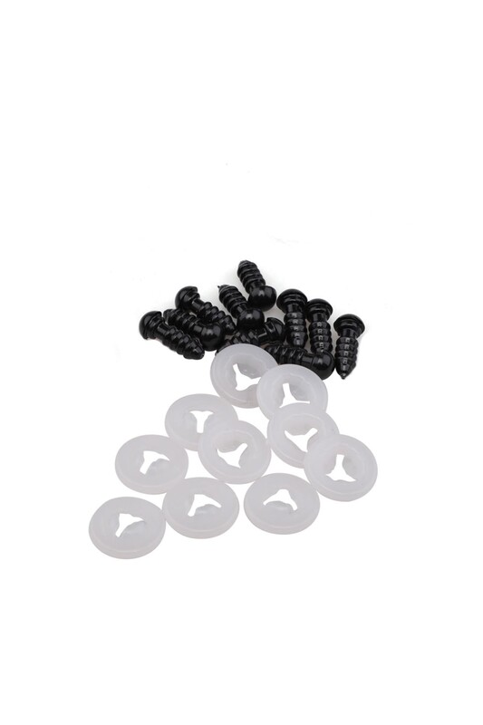SİMİSSO - Amigurumi Safety Eyes 6mm 5 pairs/Black