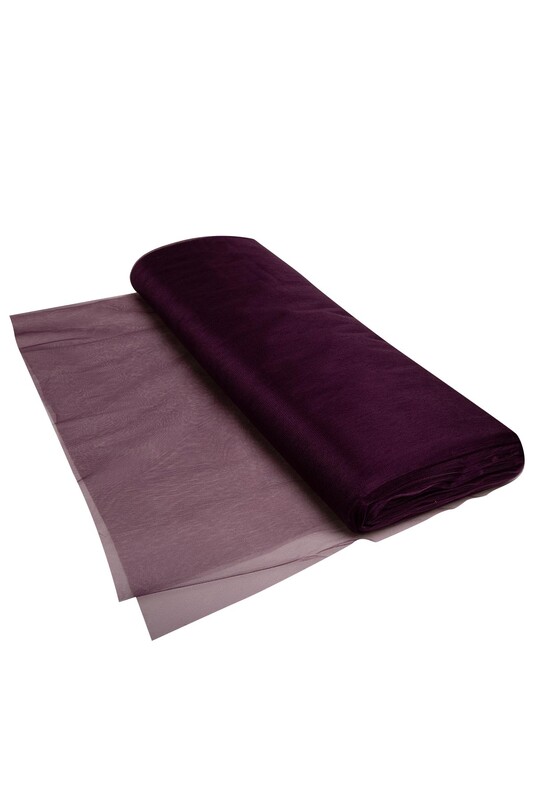 SİMİSSO - Kristal Tül 1 Metre | Mürdüm