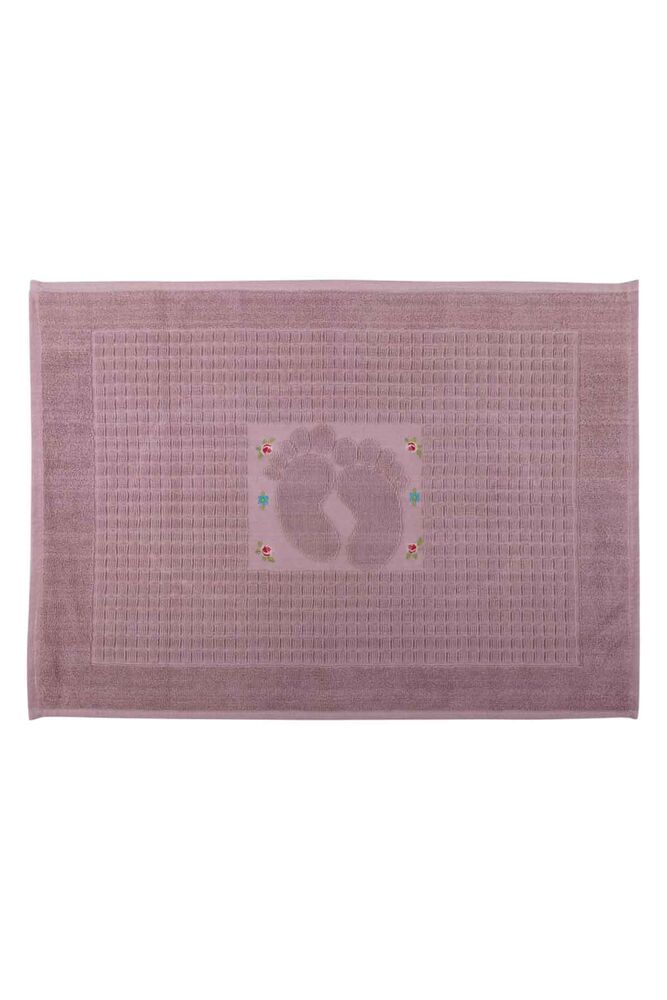 Nakışlı Ayak Havlusu 50*70 cm | Lila