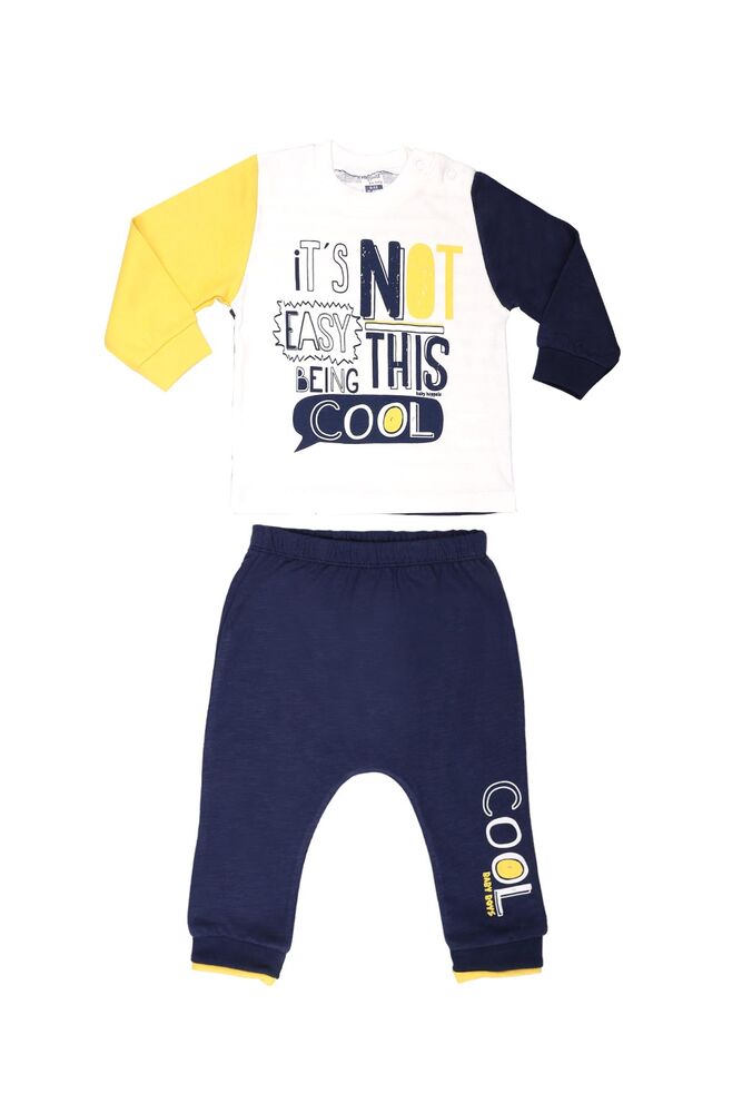 Hoppala Baby Printed Baby Set 2011 | Navy Blue