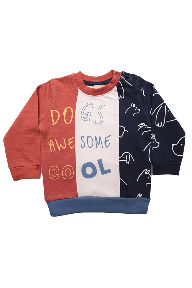 Yazı Baskılı Ekek Bebek Takım 1240 | Kiremit Yazı Baskılı Ekek Bebek Takım 1240 | Kiremit