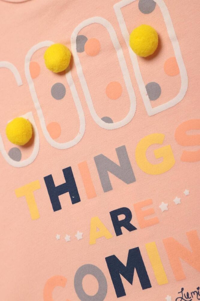 Ponponlu Kız Bebek Takım 2'li 405 | Pudra Ponponlu Kız Bebek Takım 2'li 405 | Pudra