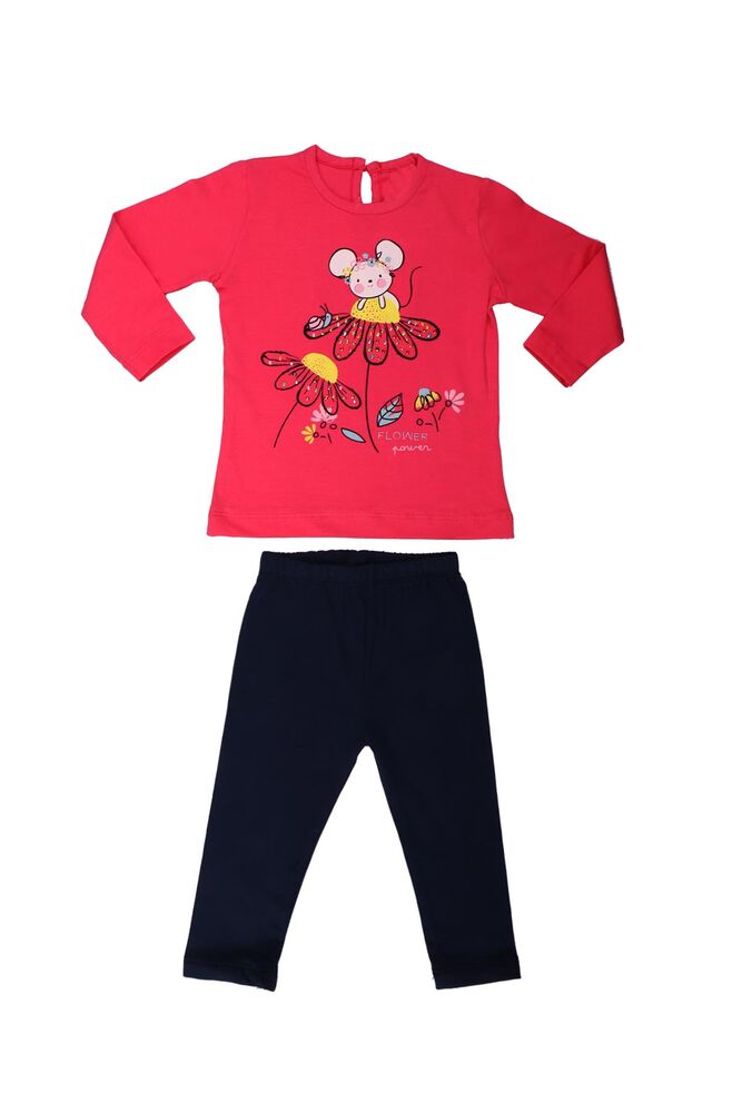 Juuta Mouse Printed Baby Set | Pink