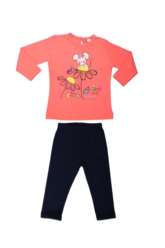 Juuta Mouse Printed Baby Set | Powder