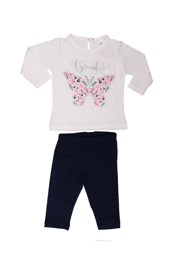 Juuta Flower Printed Baby Set | White