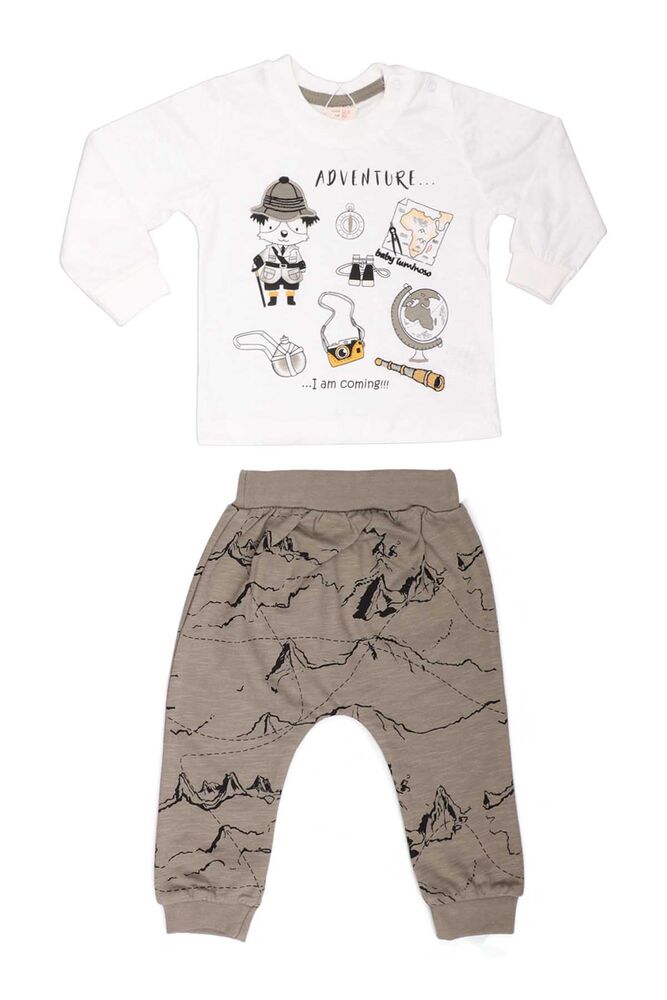 Luminoso Printed Baby Set 235 | Green