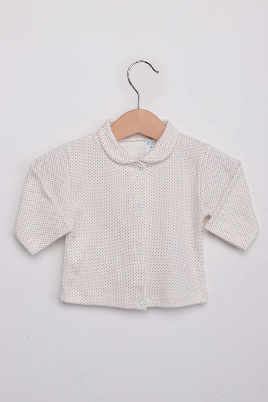 Polka Dot Patterned Baby Pajamas Set | Beige - Thumbnail