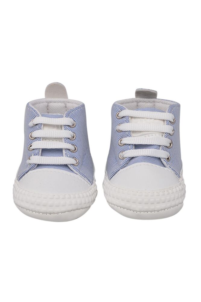 Checkered Lace-Up Baby Shoes | Blue