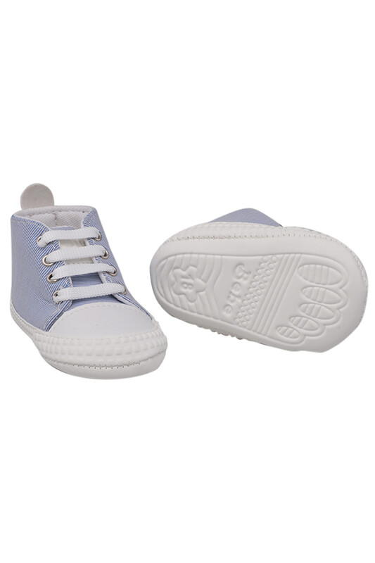 Checkered Lace-Up Baby Shoes | Blue - Thumbnail