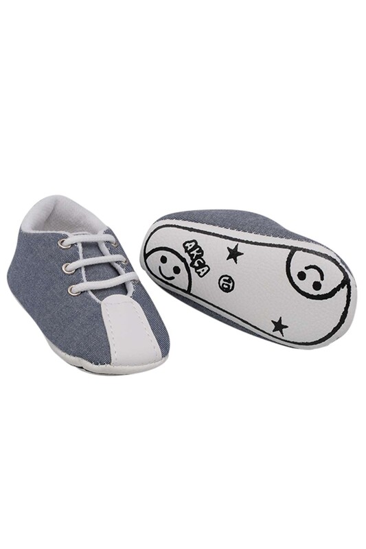 SİMİSSO - Lace-Up Baby Shoes | Indigo