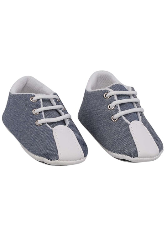 Lace-Up Baby Shoes | Indigo - Thumbnail