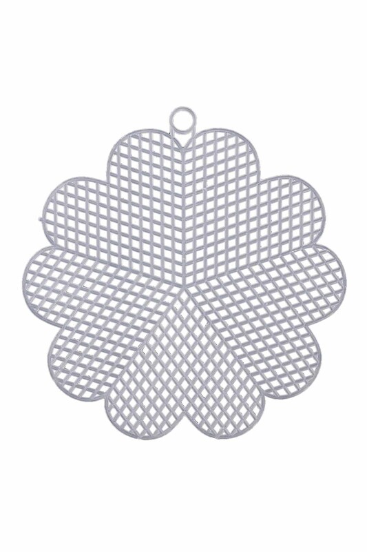 MİR PLASTİK - Plastik Kanvas Çiçek 13 cm