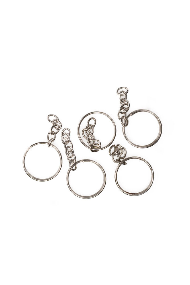 Keychain 5 cm 5 pcs | Silver