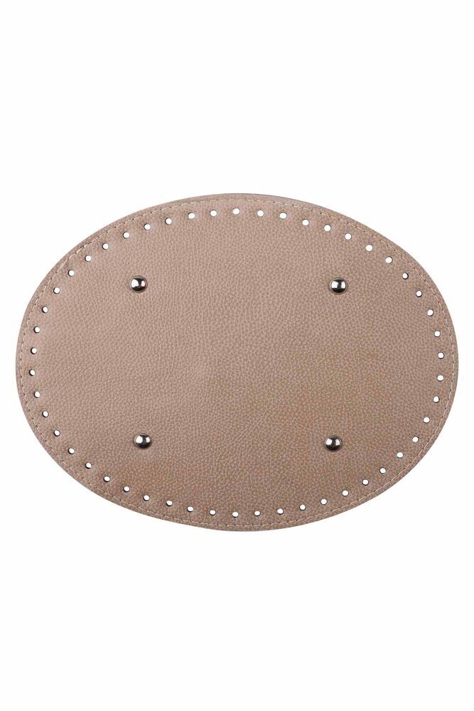 Suni Deri Çanta Tabanı Oval | Vizon