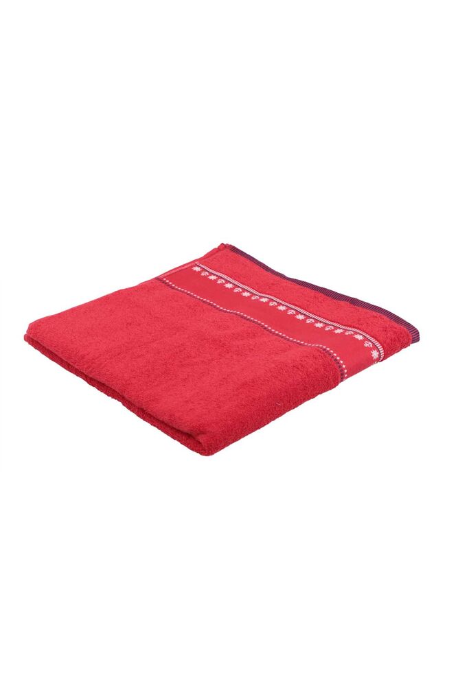Fiesta Çapa İşlemeli Banyo Havlusu Kırmızı 70*140 285