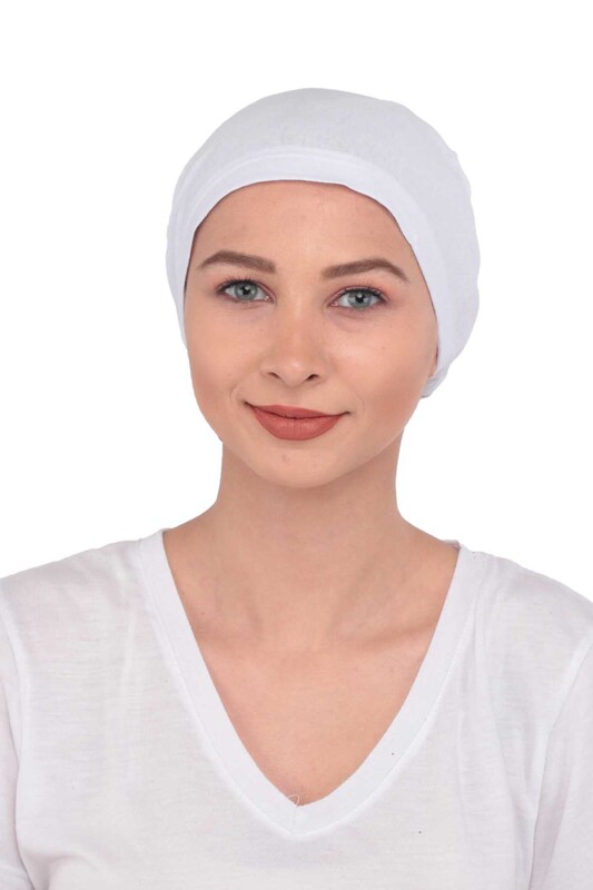 Boneci - Boneci Düz Penye Bone | Beyaz