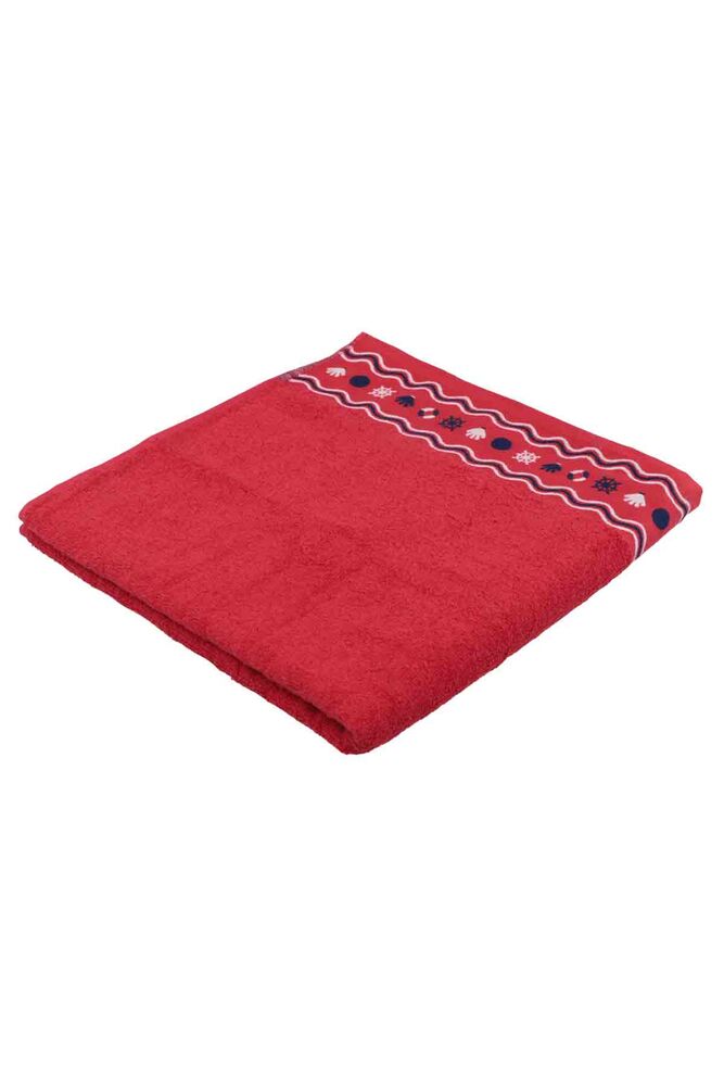 Fiesta Rudder Embroidered Bathroom Embroidered Red 70*140