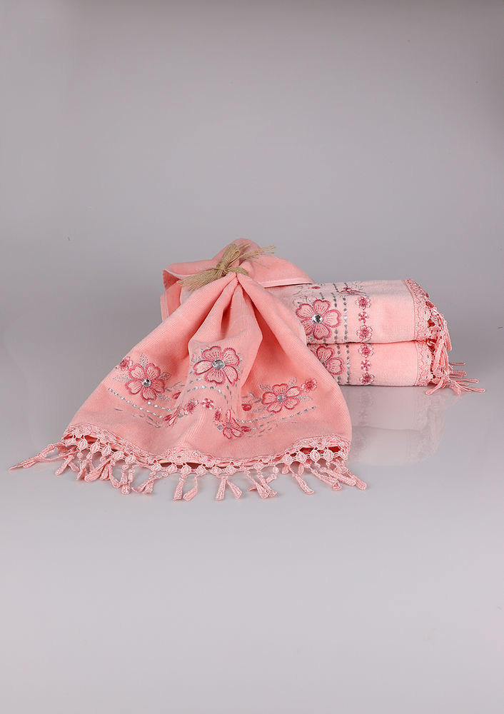 Hazangulu Hand and Face Towel 7048 | Baby Pink