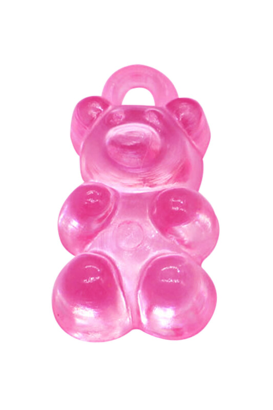 Jelibon Ayıcık Boncuk Neon Pembe 10 Adet - Thumbnail