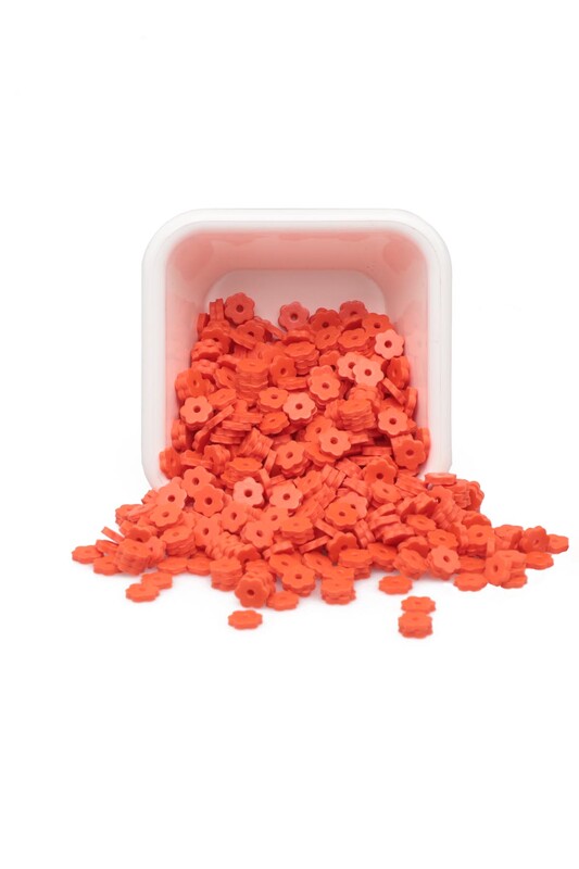 SİMİSSO - Çiçek Hamur Fimo Boncuk 4 mm | Kiremit
