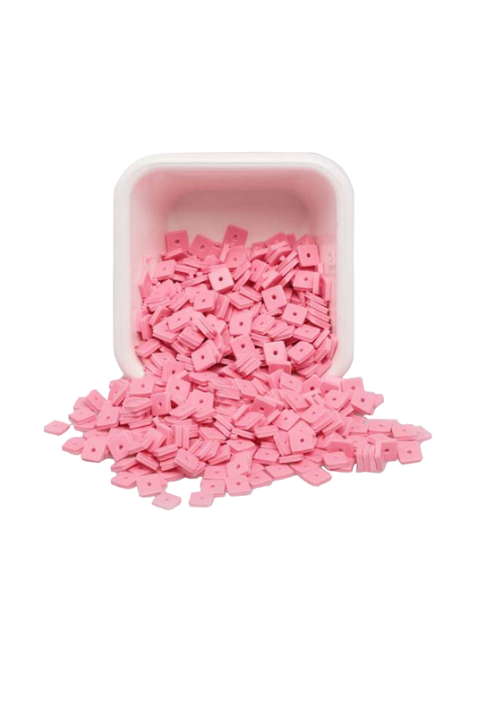 SİMİSSO - Kare Hamur Fimo Boncuk | Bebe Pembe