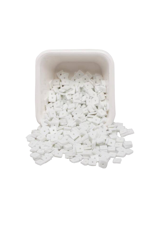 SİMİSSO - Kare Hamur Fimo Boncuk | Beyaz