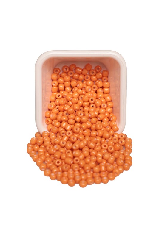 SİMİSSO - Cam Boncuk 4 mm 50 gr Turuncu 15