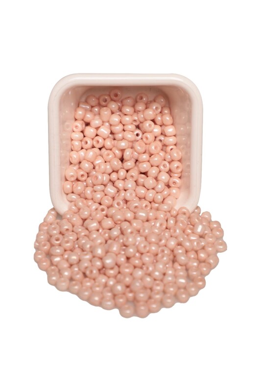 SİMİSSO - Cam Boncuk 4 mm 50 gr Açık Pudra 18