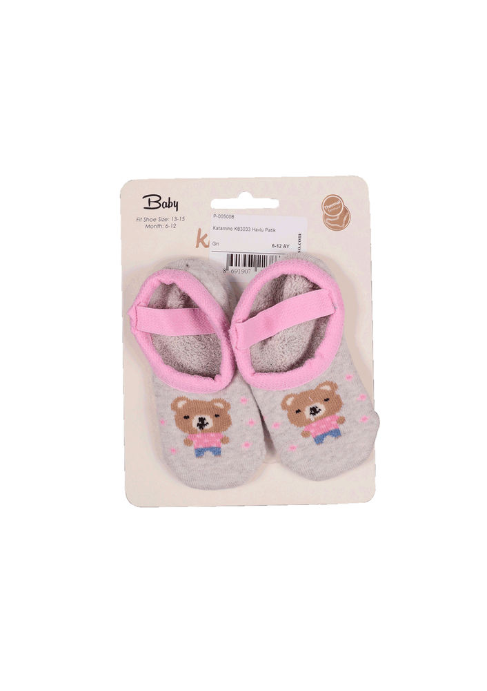 Katamino Havlu Patik Çorap 83021 | Gri