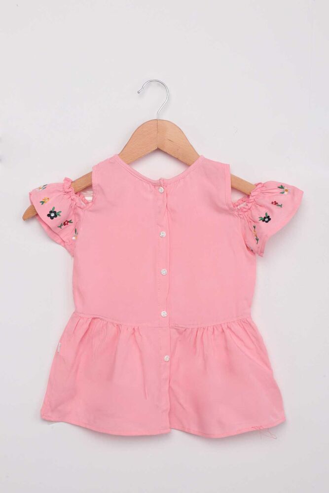 Nakışlı Kız Bebek Elbise | Pembe