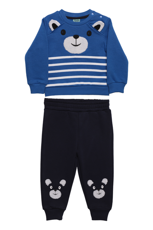 Damla - Şardonlu Erkek Bebek Eşofman Takımı 22525 | Saks