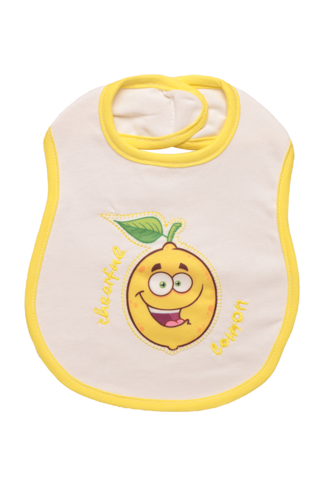 Figürlü Mama Önlüğü 02 | Limon Sarı