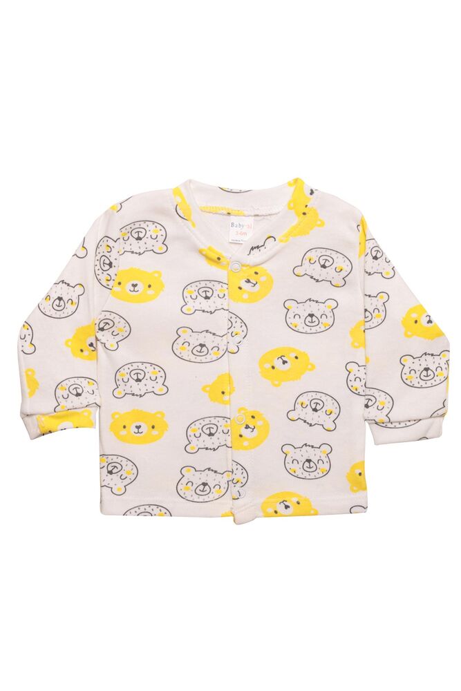 Ayıcık Baskılı Bebek Pijama Takımı 85 | Sarı
