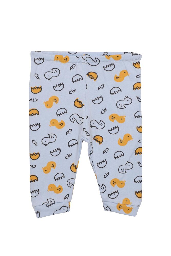 Civciv Baskılı Bebek Pijama Takımı 85 | Mavi