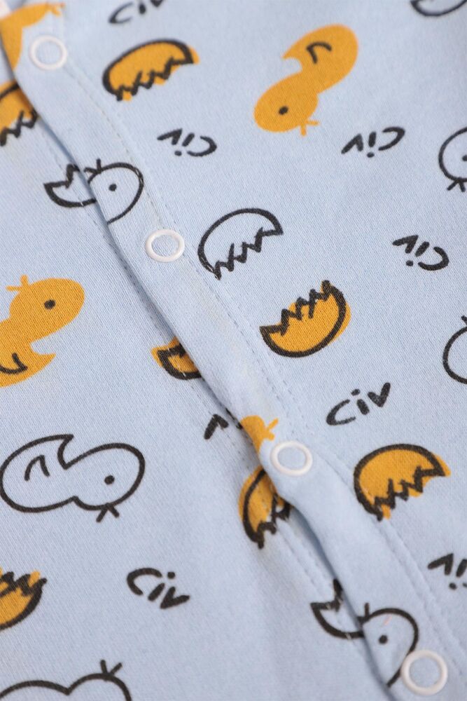 Civciv Baskılı Bebek Pijama Takımı 85 | Mavi