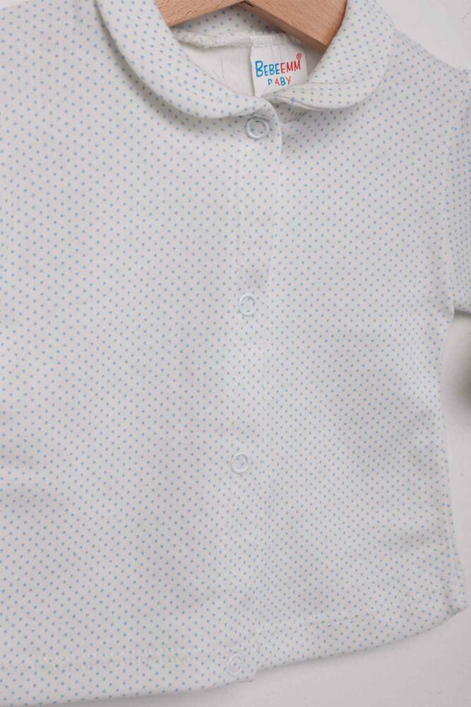 Puantiye Desenli Bebek Pijama Takımı | Mavi